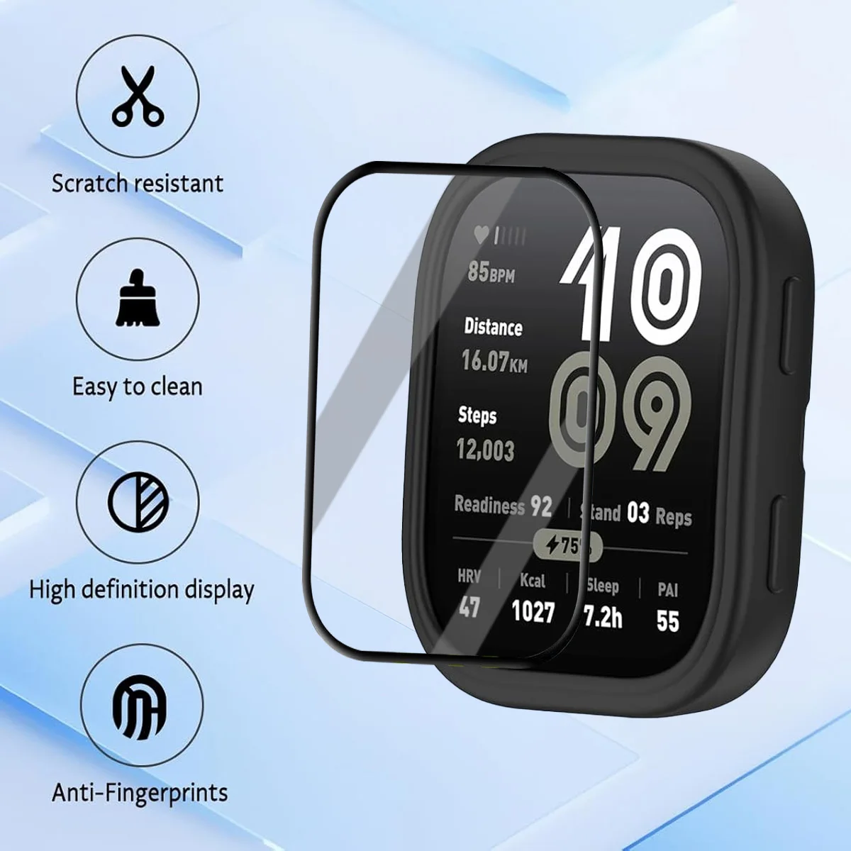 PC Case+Composite film For Amazfit Bip 6 HD Clear Protective Films Screen Protector Cover for Amazfit Bip6 Shell Accessories