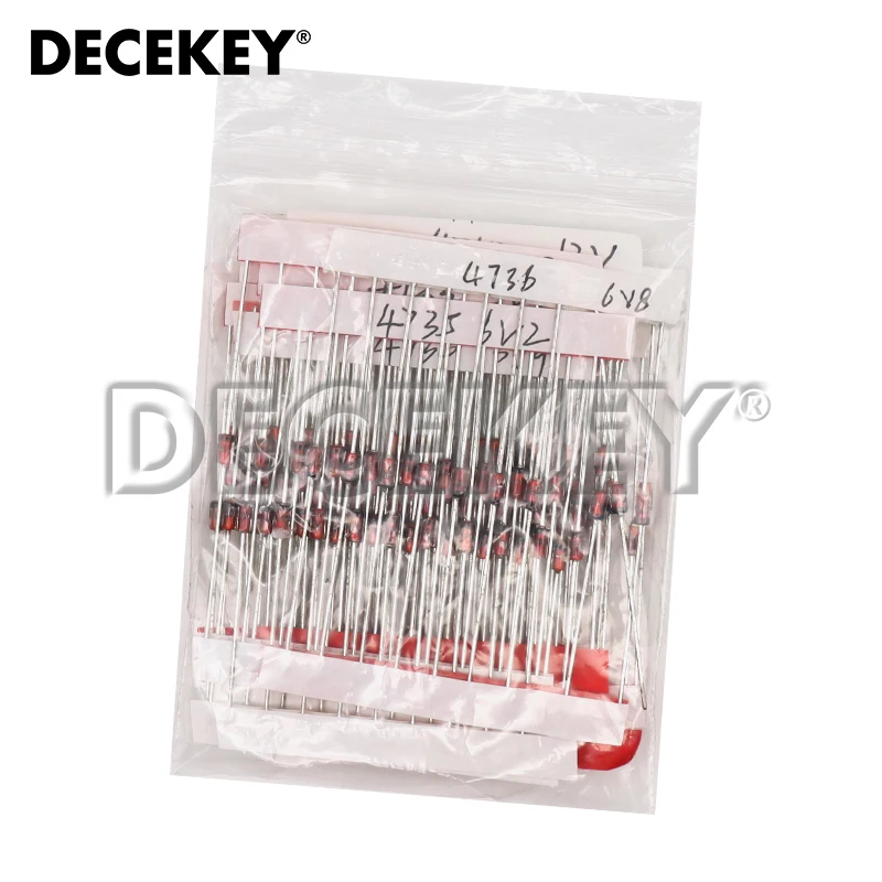 140pcs 1W Zener Diode Kit DO-41 3.3V-24V 14Values Each 10pcs DIY Sample Set New