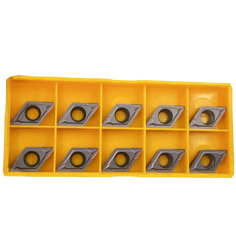 DCMT11T308 DCMT32.52 Carbide Insert 55 Degree Rhombus Turning Tool Tips For For Semi Finishing Metal Lathe Machining Accessories