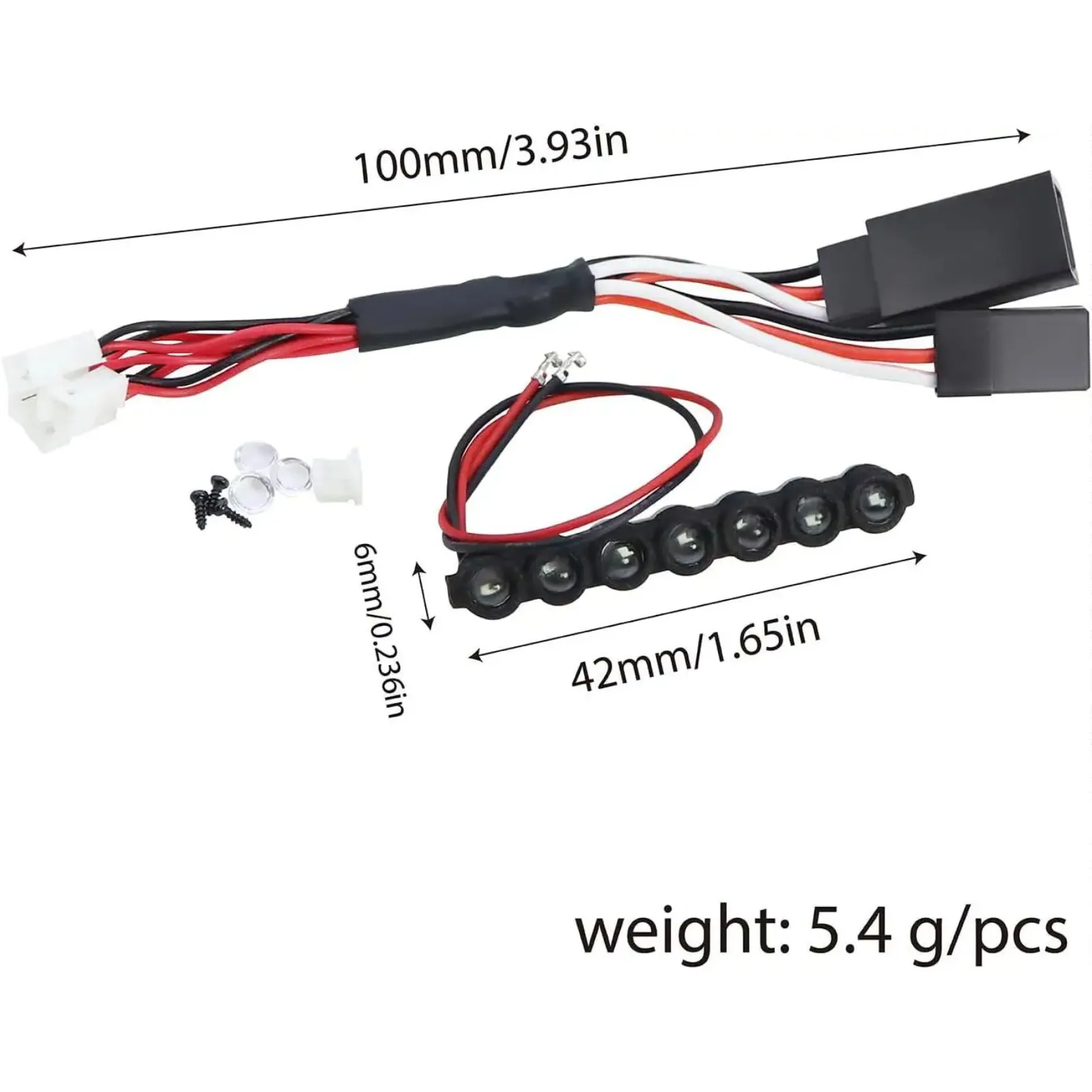 

Axial 1/30 SCX30 remote control car round LED roof light modification and upgrade accessories white and yellow lights