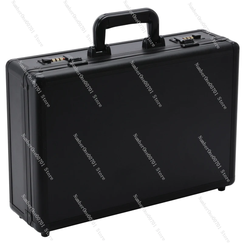 Black Aluminum Alloy Hardware Toolbox Password Box Instrument Equipment Box