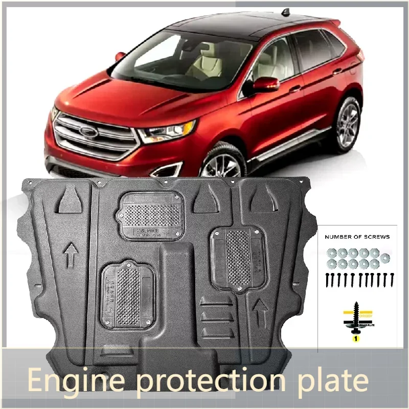 

For Ford Edge 2015-2023 Under Engine Guard Board Splash Shield Mud Fender Plate Cover Black Car Mudflap Mudapron Mudguard