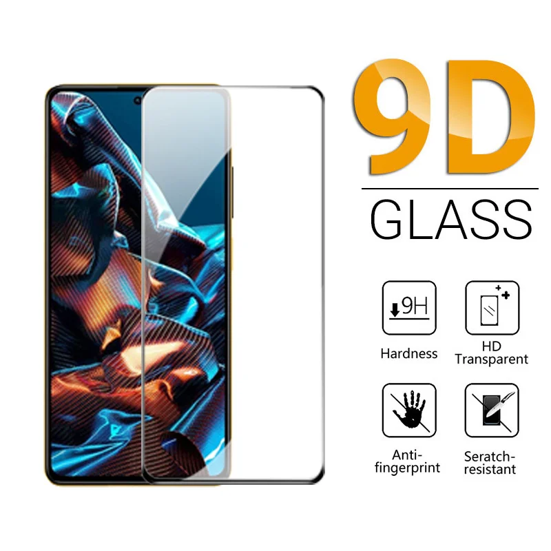 Poco X6 Pro 9D Protector de pantalla para poco x5 pro cristal poco x6 vidrio templado para poco x5 5g mica pocco x6pro poko x6 pro poco F5 lamina