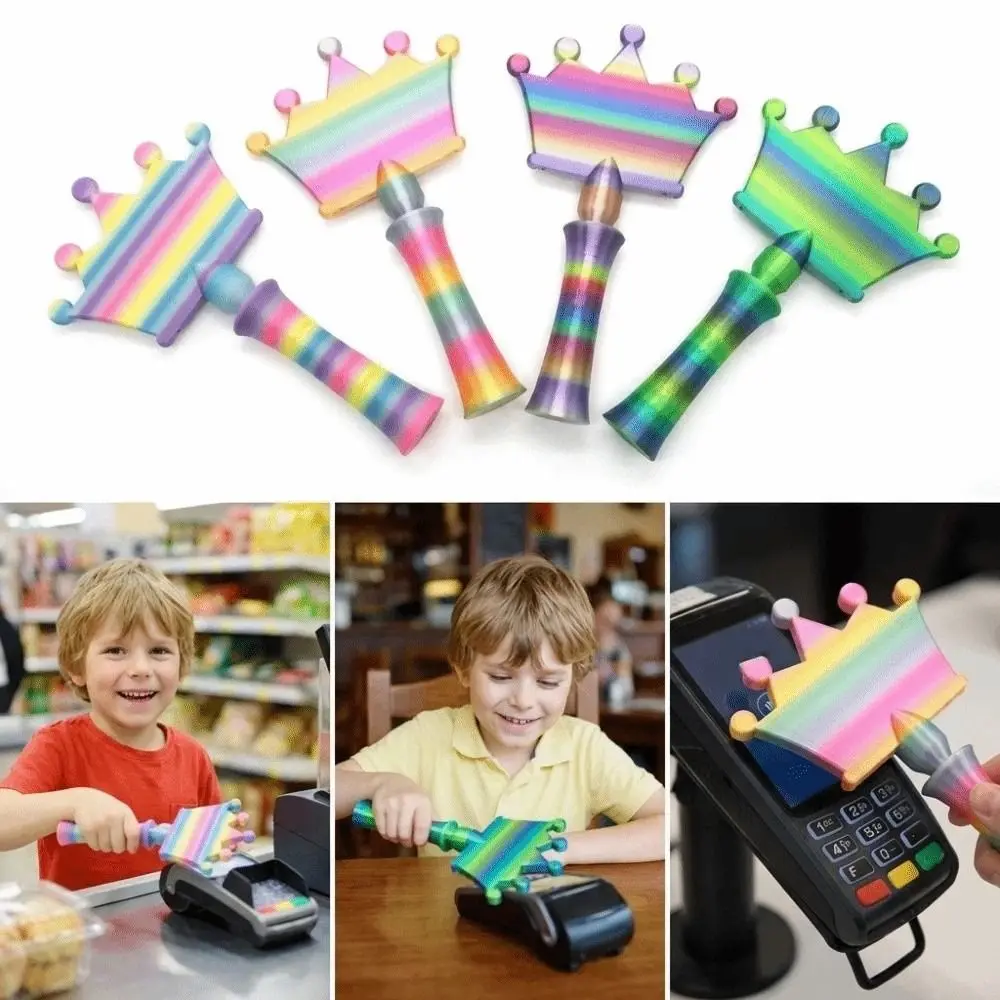 

Креативный 3D-принтер для печати, портативный чехол для бесконтактной оплаты с дизайном в виде короны, удобный для оформления платежей, легкий в использовании.