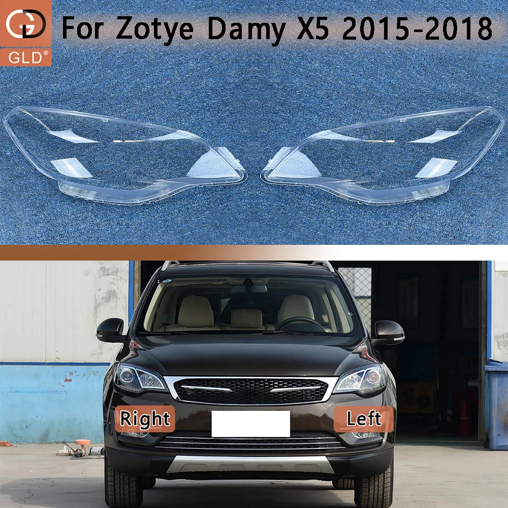 

Car Accessories Transparent Headlight Shade Cover Lampshade Case Headlamp Shell Lens Plexiglass 2015 2016-2018 For Zotye Damy X5
