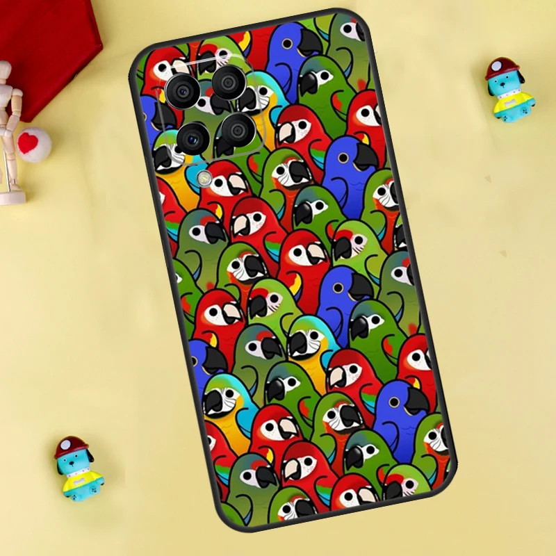 Parrot Birds Cockatiel Case For Samsung Galaxy M32 M52 M12 M13 M23 M33 M53 M20 M21 M31 M51 M14 M34 M54 M30s Cover