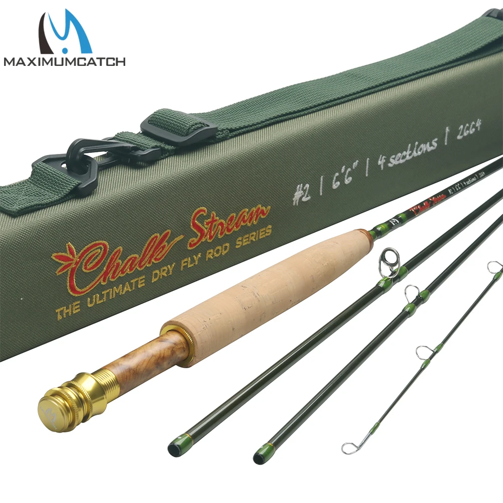 maximumcatch chalk stream fly fishing rod wt 65 pes 75 pes 40t fibra de carbono acao rapida ultimate dry fly rod 01