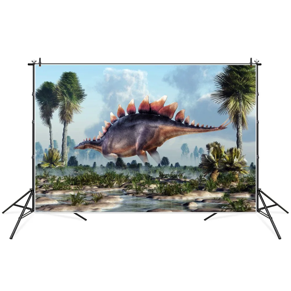 الديناصورات العالم الاستوائية الغابة المناظر الطبيعية الخلابة التصوير الخلفيات مخصص الطفل حفلة عيد ميلاد الديكور صور الخلفيات