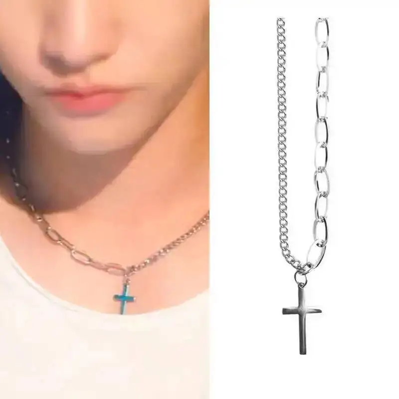Bossnoeul Thailand drama Love In The Air Boss noeul Bossnoeul trend Fashion Titanium steel necklace gift