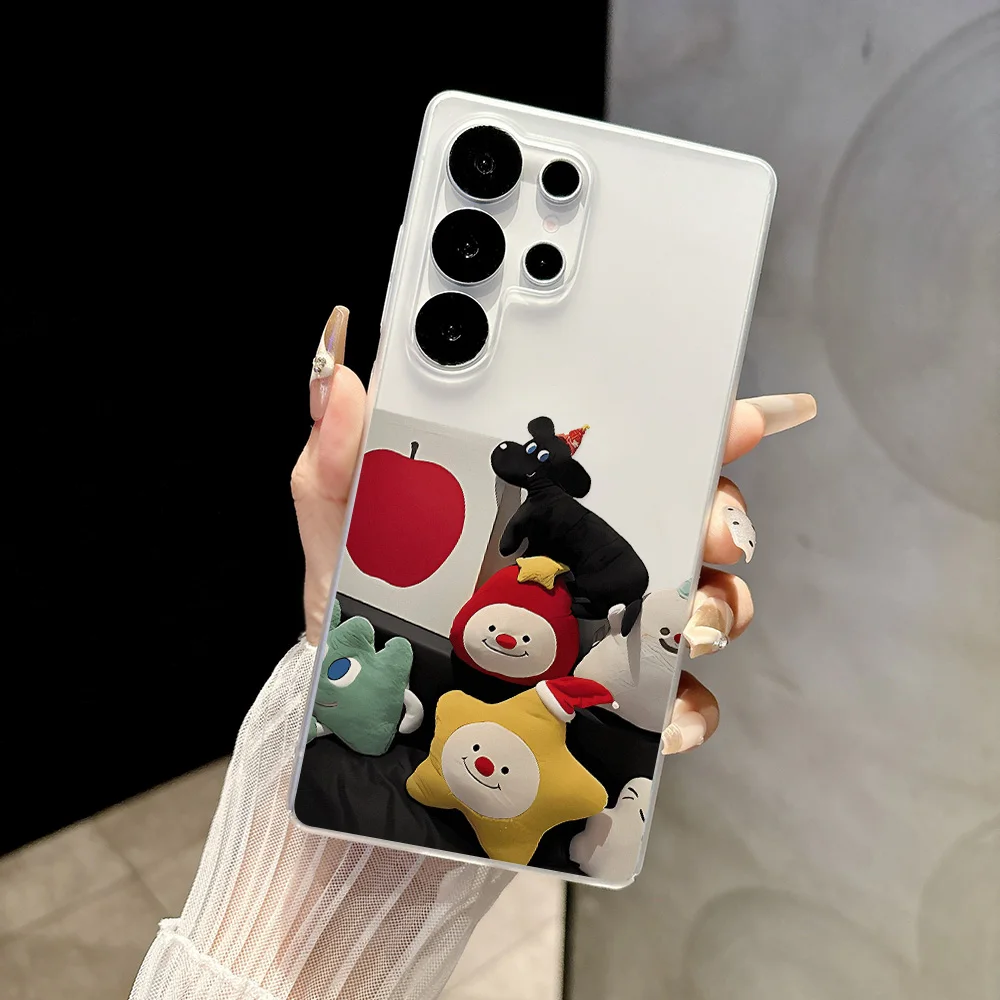 Plush Pillow Phone Case For Samsung A56 5G S25 Ultra A57 5G S26 Ultra S26 A55 A37 A17 S24 FE A07 A05s A35 Silicone Capinha Caha