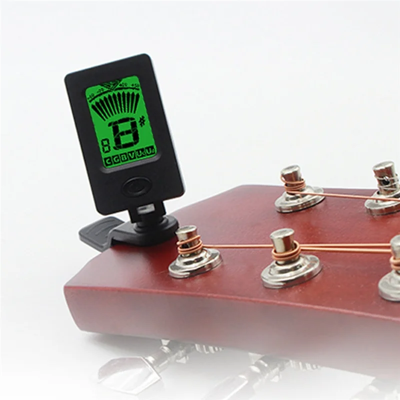 Guitar Tuner Acoustic Electric Guitar Bass Accessories Musical Equipment Charging Rotatable Guitar Tuner Tunning-AT20