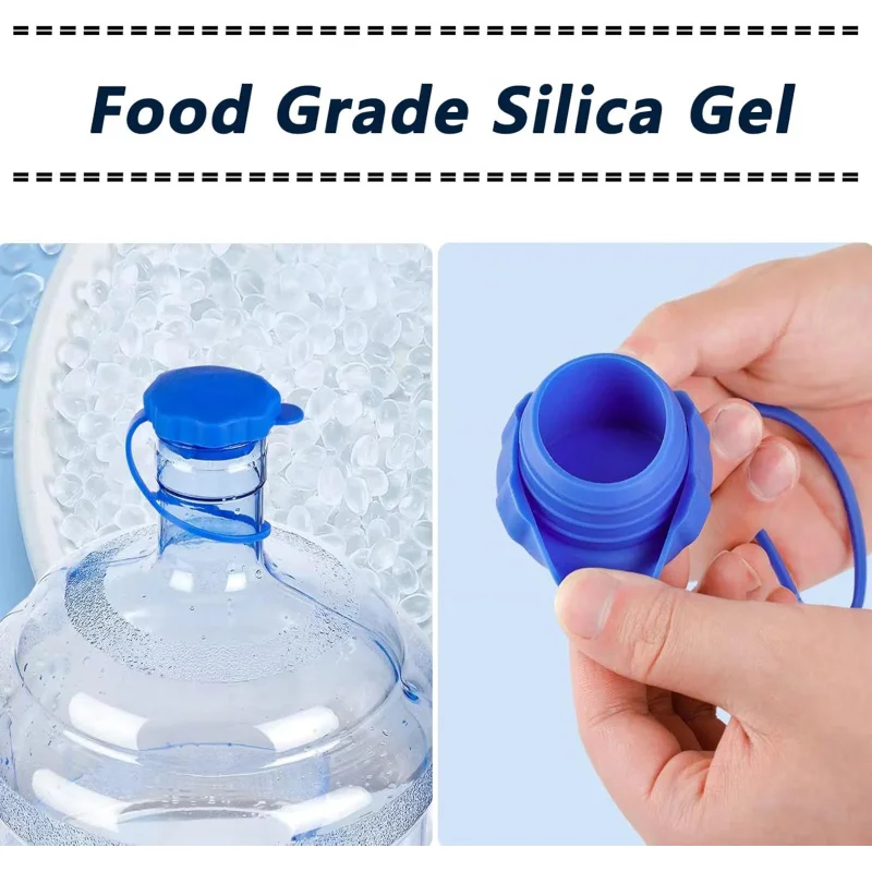 5갤런 주전자, 3개 및 5개 병 4개, 실리콘 재사용 가능 5갤런, 흘림 방지