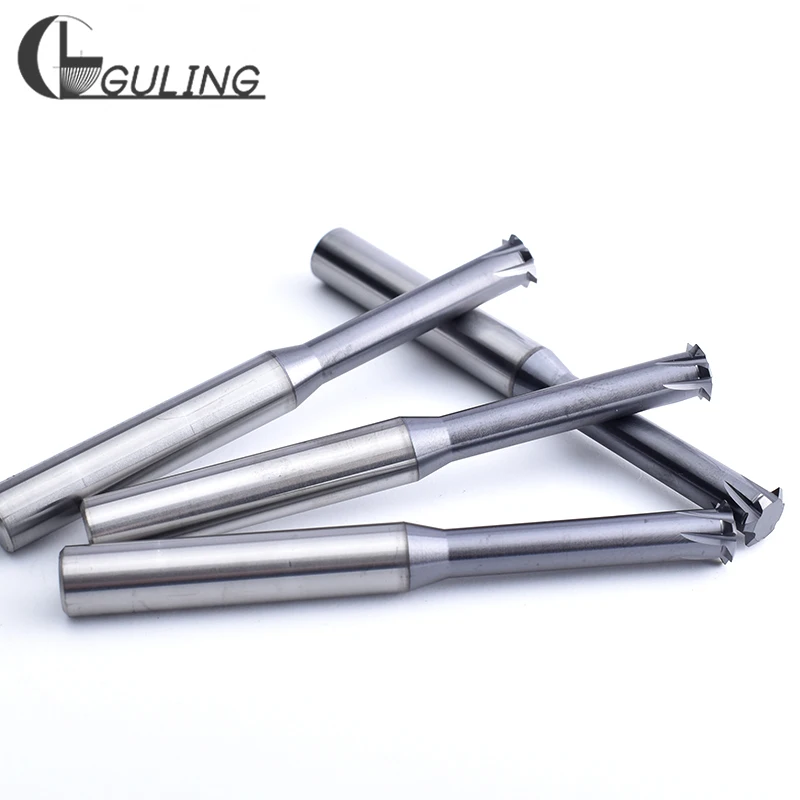 CNC 60 Degree Solid Carbide Thread Milling Cutter Pith 0.5 - 0.8 1 1.25 Single Teeth thread Mill Cutters P 1 - 1.75 2 3 3.5