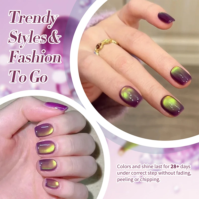 BORN PRETTY 10ml Honey Trap Colored Cat Magnetic Gel Nail Polish Grape Purple Guava Fruit Summer Soak Off UV  Nail Salon Home