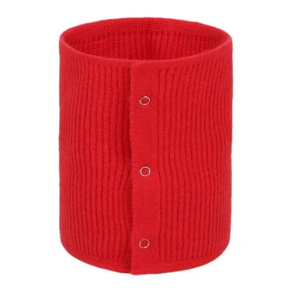 New Windproof Neck Warmer Warm Versatile Knitted Scarf Solid Color Coldproof Neckerchief Gift