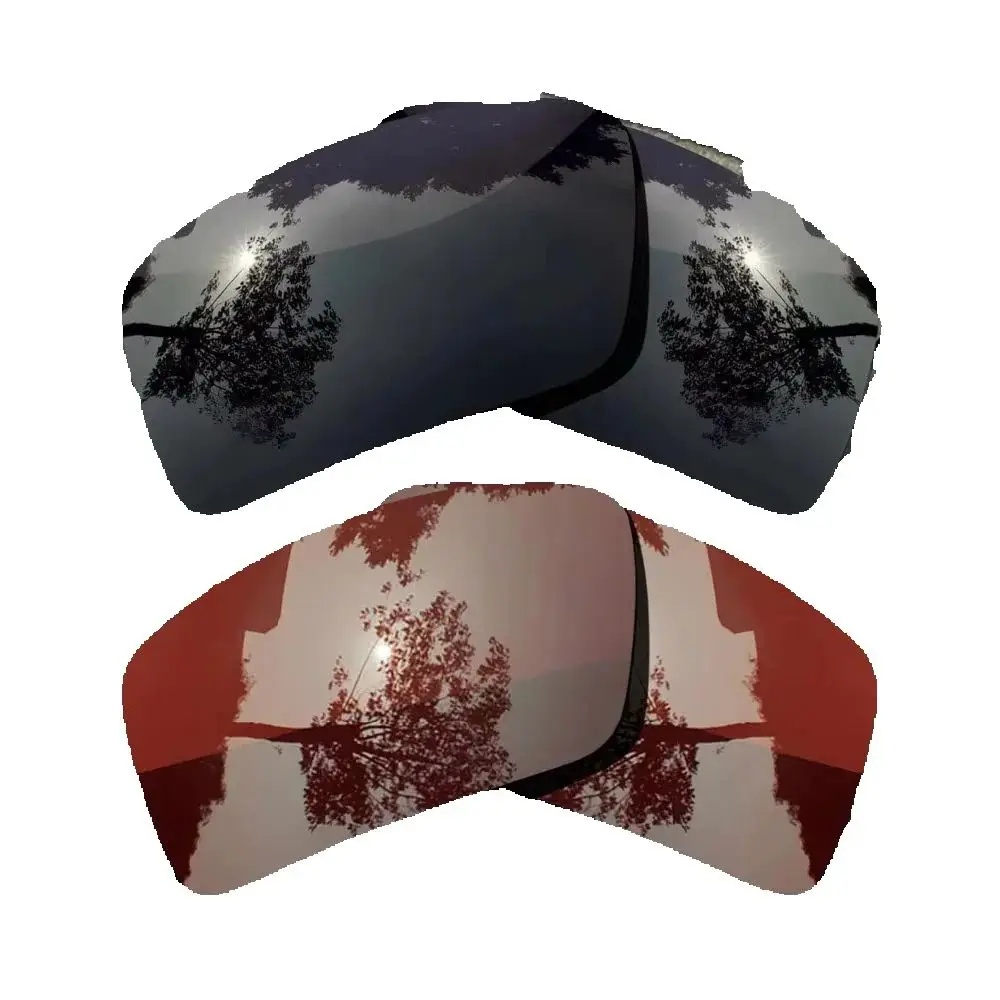 

Grey Black&Bronze Brown Sunglasses Polarized Replacement Lenses for Oakley Eyepatch 2