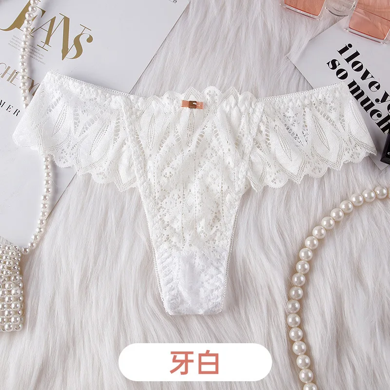 セクシーなシームレスレース通気性速乾ローウエストTパンツソングパンティー女性用通気性のある透かし彫りシームレスセクシーな下着