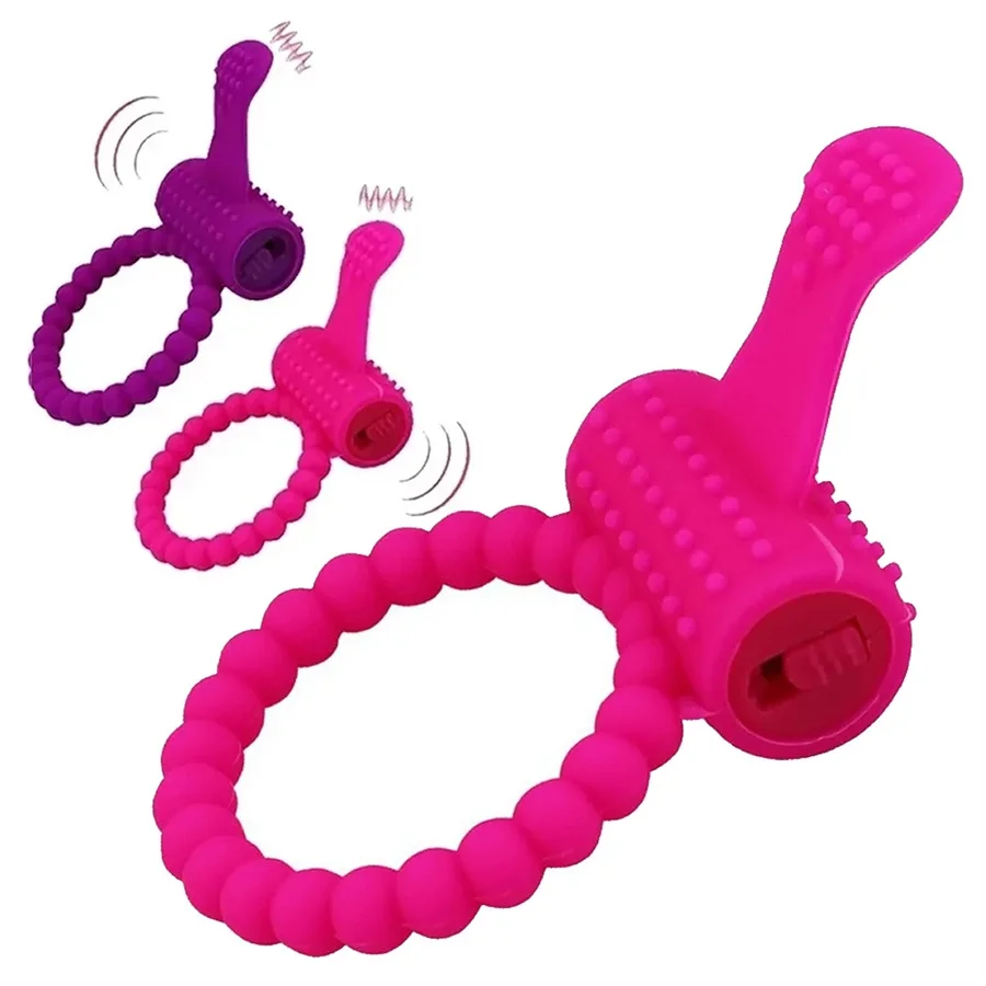 Vibrating Penis Ring Cock Ring Vibrator Penis Erect Erection Enhance Clitoral Stimulator Masturbators Sex Toys For Men Women