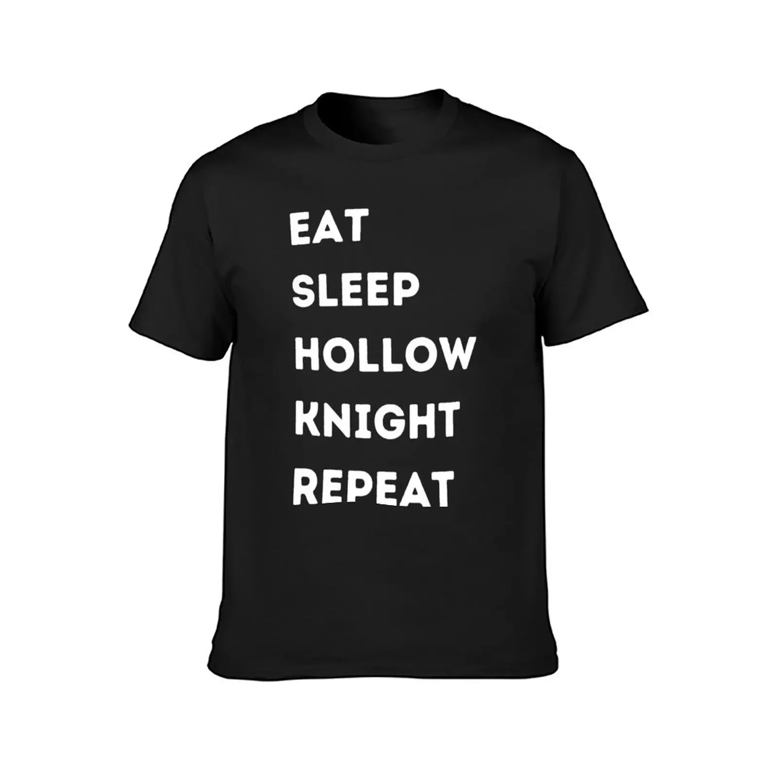 Hollow Knight Eat Sleep Hollow Knight Repeat T-Shirt customs summer clothes mens t shirts casual stylish