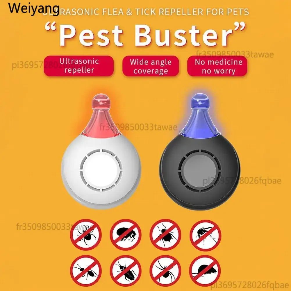 Repelente Ultrasónico Portátil de Insectos y Plagas, Recargable, para Mascotas, Actividades al Aire Libre
