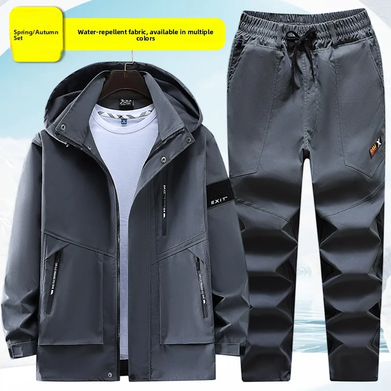 

Мужская рабочая униформа для весны и осени, для строительных площадок и авторемонта, защитная спецодежда, износостойкая, грязеотталкивающая