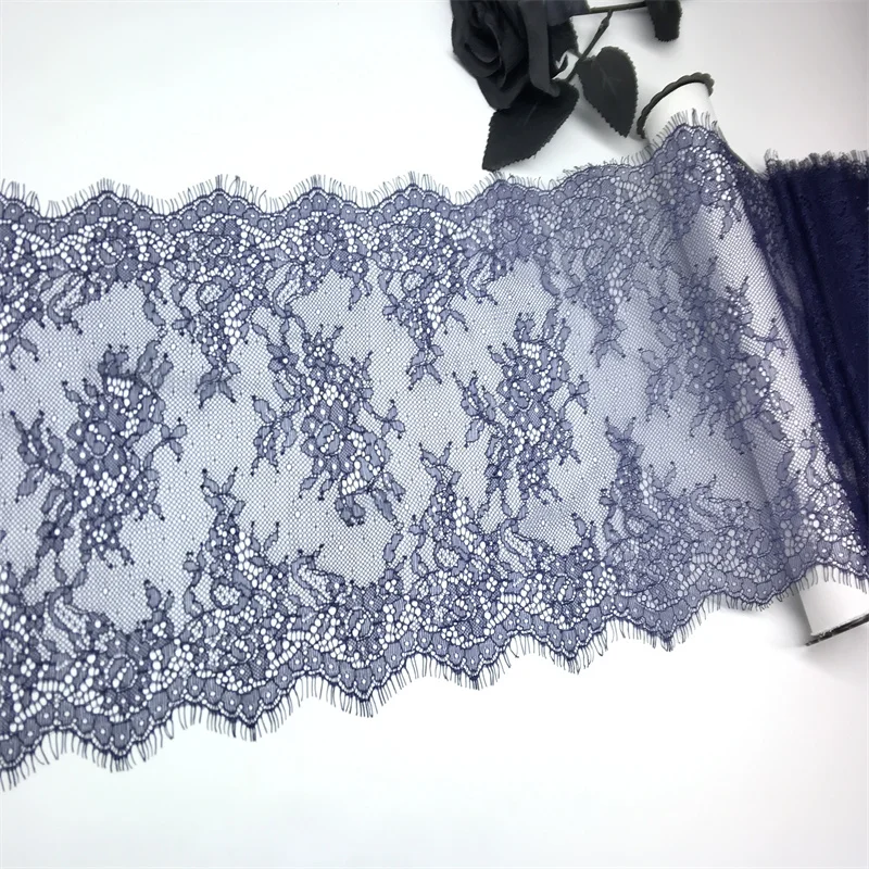 (3M/Peice) High Quality Chantilly Lace Trimming Wedding Lace Trims French Lace Fabric Eyelash Lace For Needle work