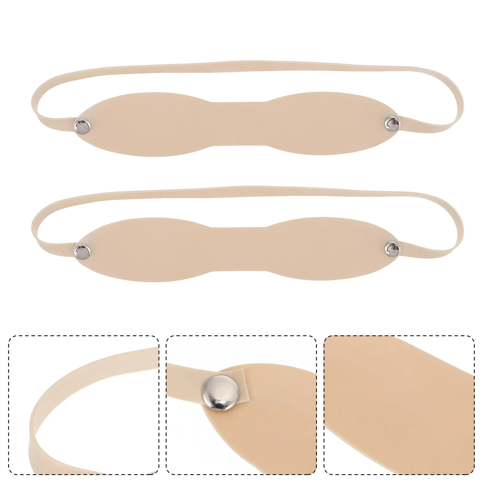 

10Pcs Eyebrow Fake Skin Practice Headband Lightweight Reusable Material for Beginner Professional Training Practice Tool