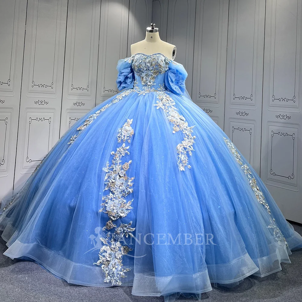 

Платье Quinceanera по индивидуальному заказу, бальное платье, кружевное платье в винтажном стиле с бусинами и корсетом с короткими рукавами, Sweet 16, Vestidos De 15 Años