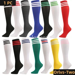 Unisex Compression Socks Football Socks Non-slip Long Tube Knee High Stockings Socks Striped Soccer Socks Running Sports Socks