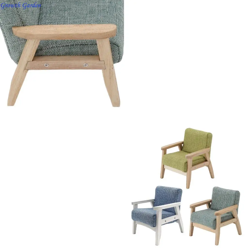 

Realistic Furniture Model for Dollhouses Bedroom Single Sofa Couch E65D