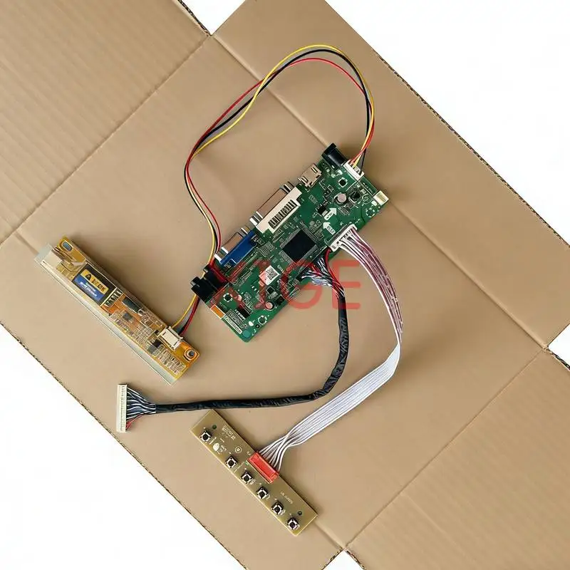 For LP154W01 LP154WX5 LP154WX2 LP154WX4 Screen Drive Controller Board Kit DIY 1280x800 30 Pins LVDS 1-CCFL VGA DVI HDMI 1280*800