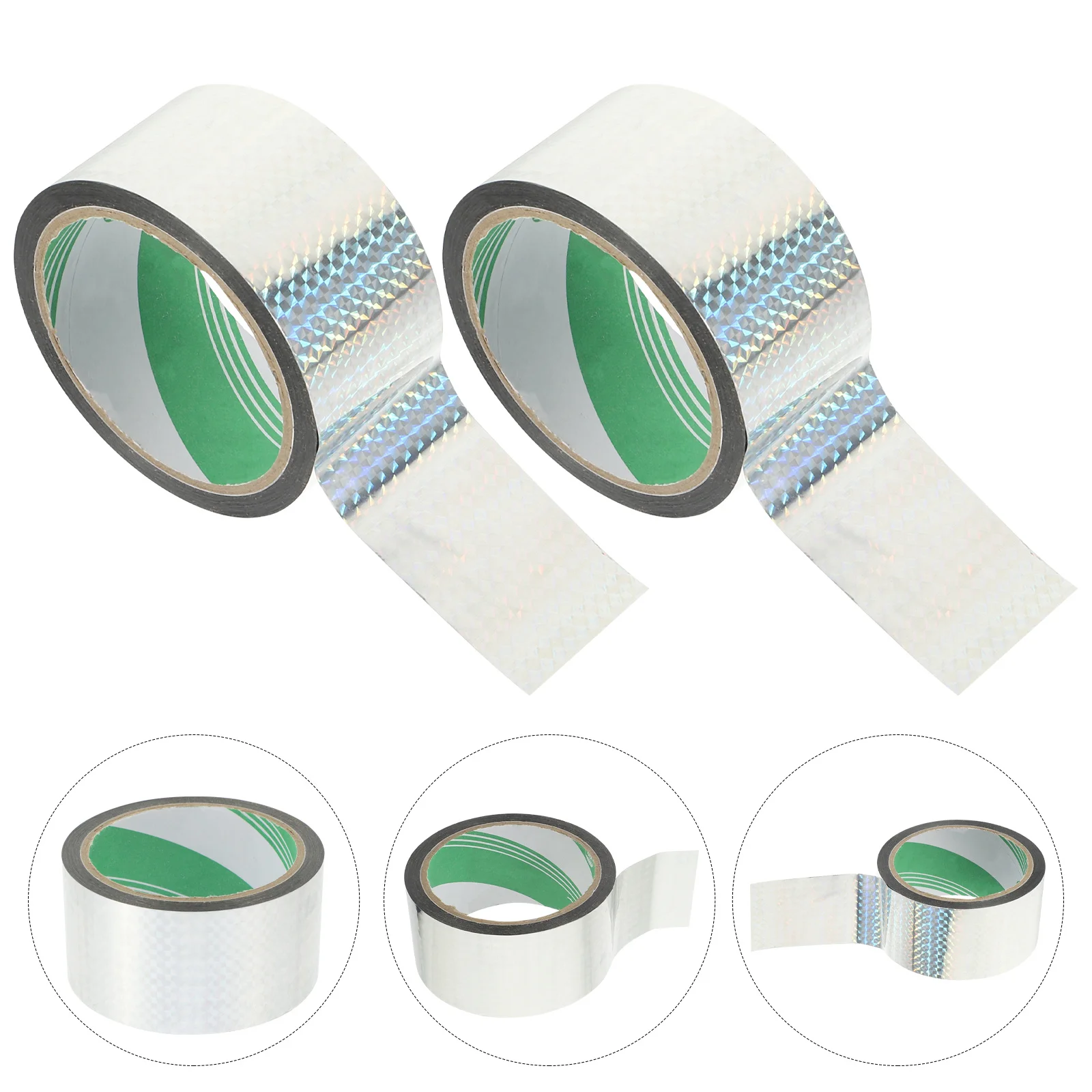 

2 Rolls Multi-Function Prism Tape DIY Supply for Craft Making Gift Decoration Handbook Scrapbooking Present Packing Tape Decor