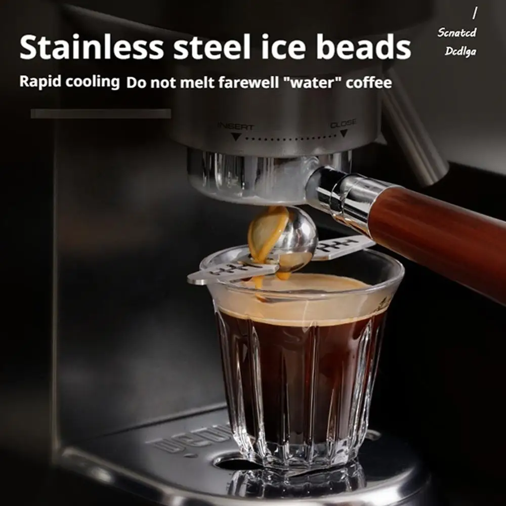 

Stainless Steel Coffee Ball for Espresso Coffee Reusable Ice Balls Coffee Cooling Flavor Enhancer Coffee Tool Kitchen S3I4