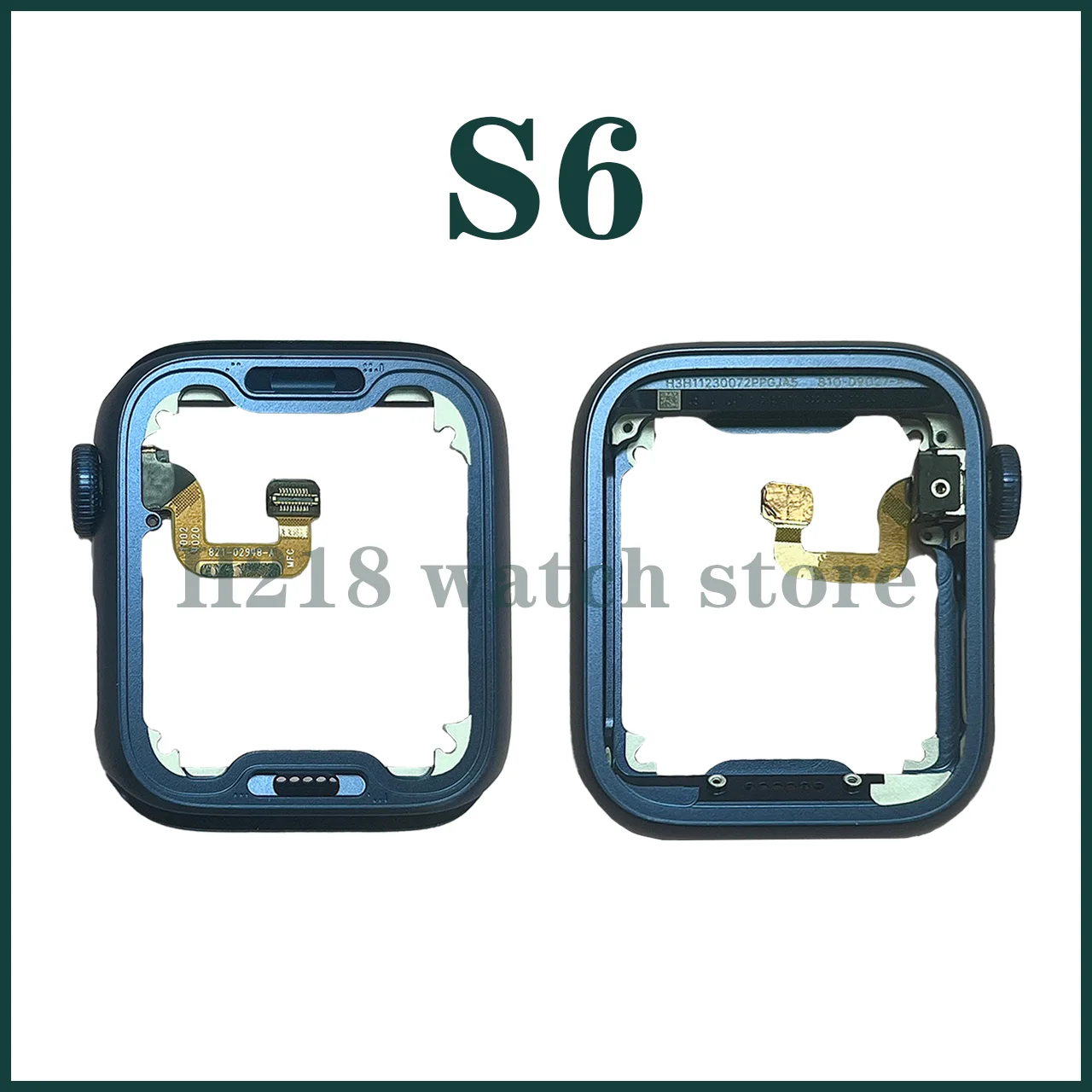 Aluminum Middle Frame With Side Roller Digital Crown Cable Assembly For Apple Watch Series 4 5 6 7 8 E 40 44 41 45MM GPS LTE