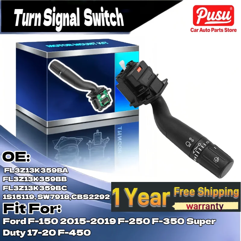 

Переключатель указателей поворота для Ford F-150 2015-2019/F-250 F-350 Super Duty 17-20/F-450 FL3Z13K359BA FL3Z13K359BB FL3Z13K359BC