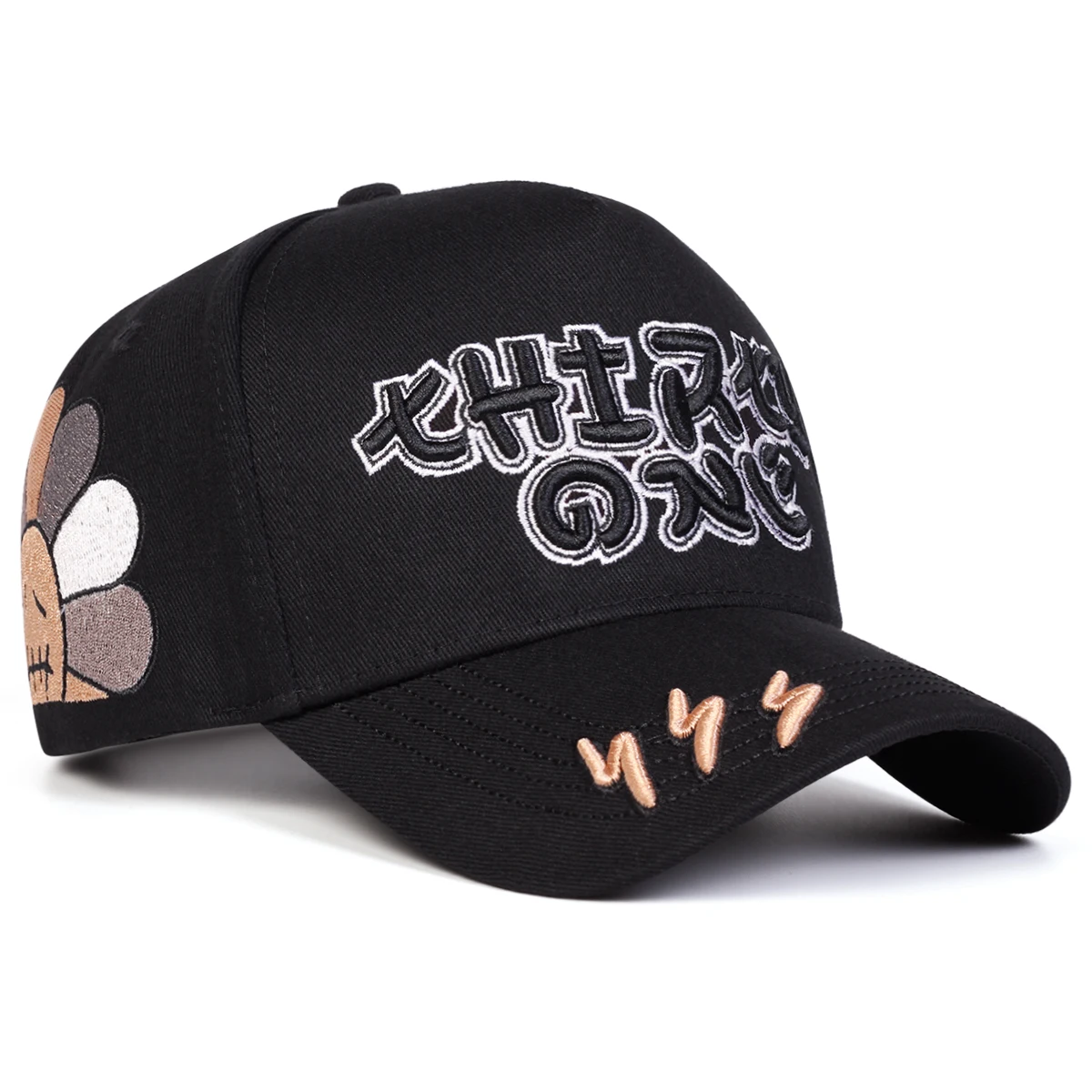 Unisex Lightning Embroidery Baseball Caps Spring and Autumn Outdoor Adjustable Casual Hats Sunscreen Hat Sports Cap