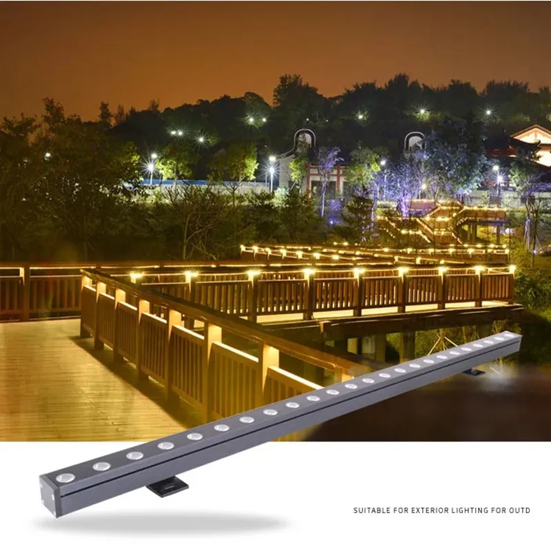 High Power 18W 24W 36W LED Wall Washer Aluminum IP67 DC12V/24V AC220V Used In Building Outdoor Lighting Gardens Squares Shops