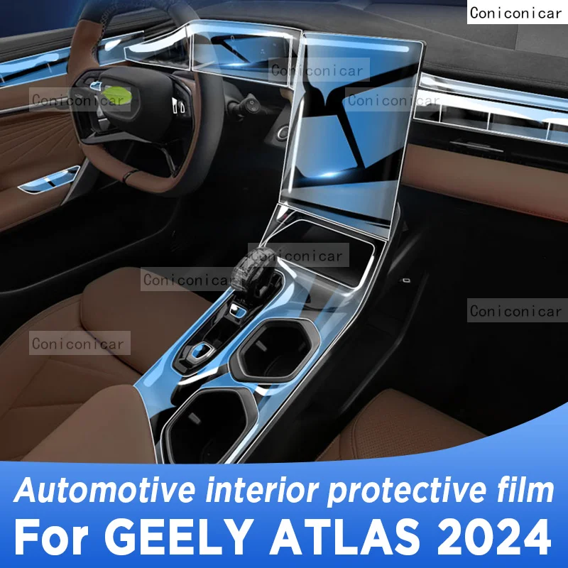 

For GEELY Atlas 2024 Gearbox Panel Navigation Screen Automotive Interior Protective Film Anti-Scratch Sticker Accessories