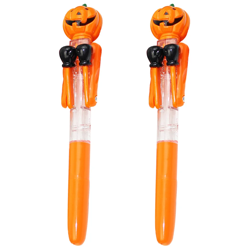 

2 Pcs Gel Pen Toy Ballpoint for Preschoolers Halloween Adorable Fun Pens Abs Multi-function