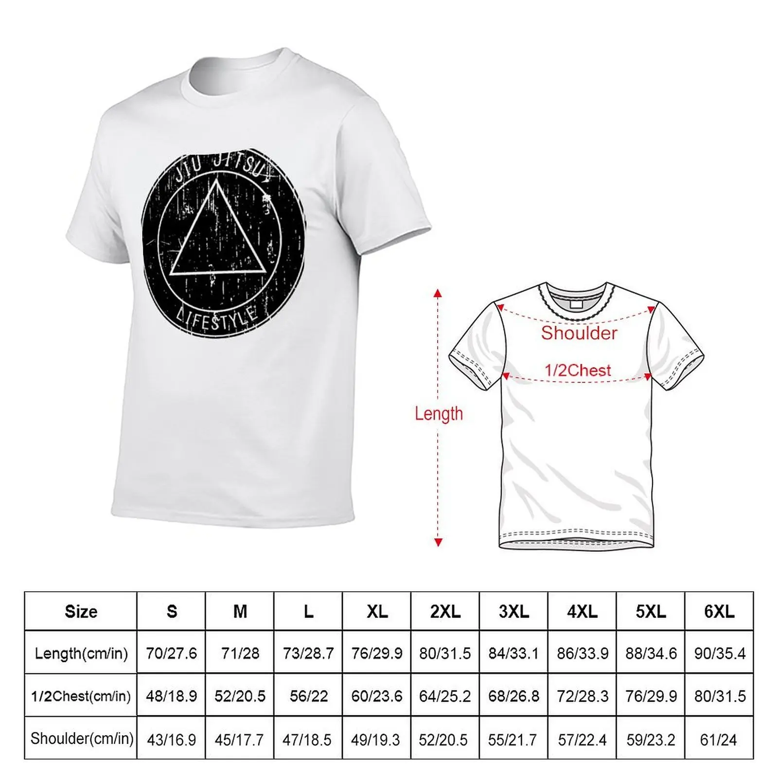 Jiu Jitsu Lifestyle Triangle T-Shirt t shirt for man 100 percent cotton man t shirts for men casual anime tshirt T-shirt