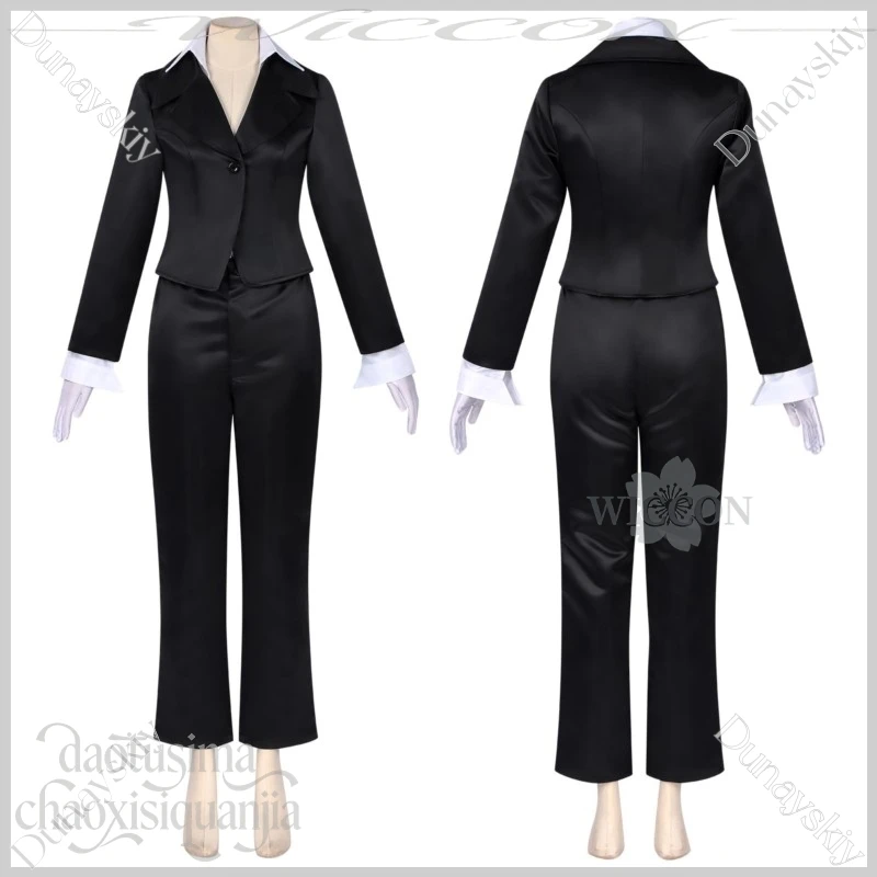 Halloween Mizi Full Suit Wigs Mask Zombie Stage Pink Twin Tails New Outfit Black Suit Shirt Gloves Cosplay Anime Alien Stage view 6