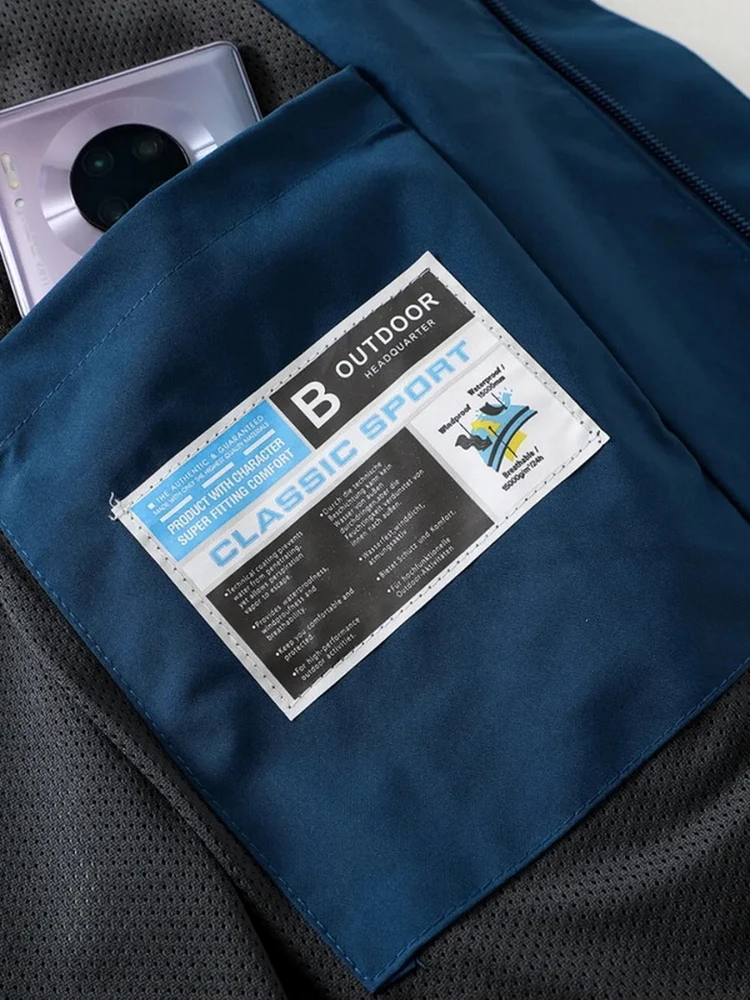 Chaqueta Deportiva Informal Hoada para Hombre, Nueva, para Exteriores, Escalada, Sismo, Cortavientos, Impermeable, con...