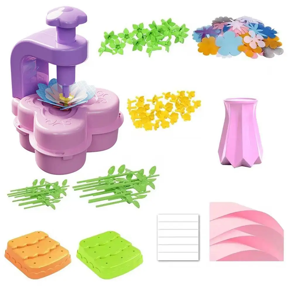 Zestaw do samodzielnego tworzenia bukietów z tkaniny, kwiaty z materiałów, zabawki, bukiety kwiatowe, zabawka dla dziewczynek, zestaw do samodzielnego tworzenia kwiatów, zestaw do rękodzieła, edukacyjne prezenty dla dzieci