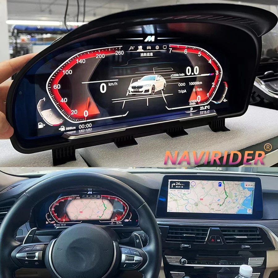 Автомобильный ЖК-дисплей для BMW 5 серии X5 7 серии F10 F15 F01, карта кластера ЖК-панели, несколько красочных UI-дисплеев высокой четкости Автомобильный ЖК-дисплей для BMW 5 серии X5 7 серии F10 F15 F01, карта кластера ЖК-панели, несколько красочных UI-дисплеев высокой четкости