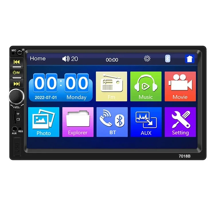 

7018b Dropshipping Universal Car Multimedia Player Autoradio 2din Stereo 7" Touch Screen Video MP5 Player Auto Radio