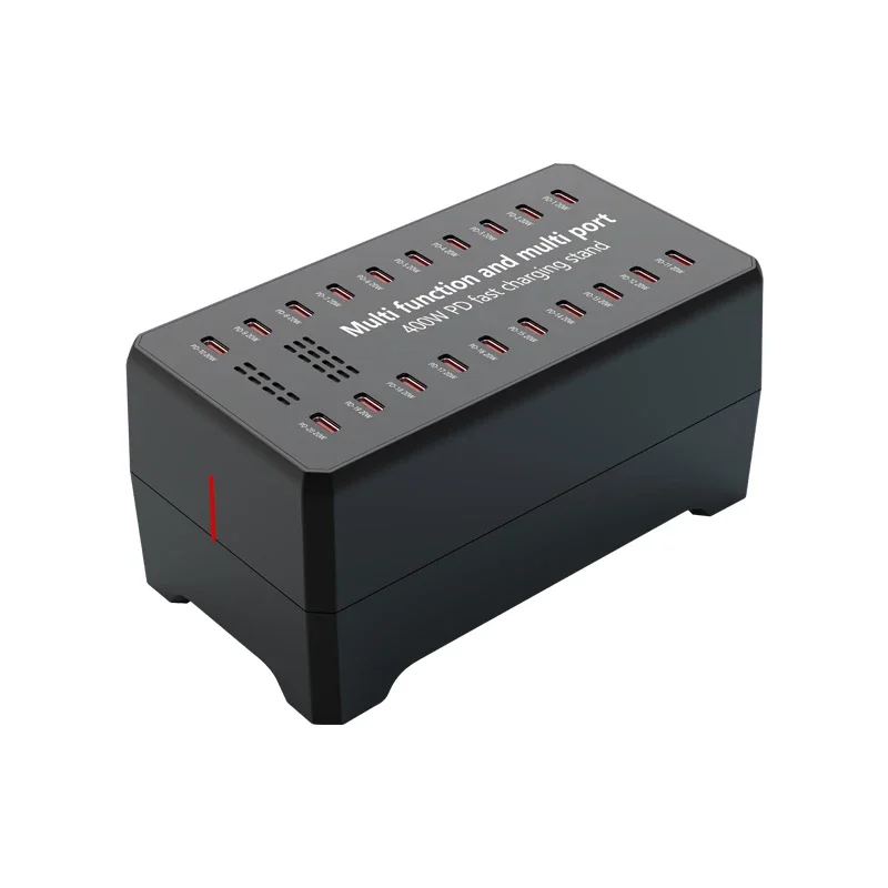 400W GaN Desktop Type-C Port Fast Charger 20 Port PD 20W Charging Station USB Hub Smart Power Adaptor for Phone 17 16 15