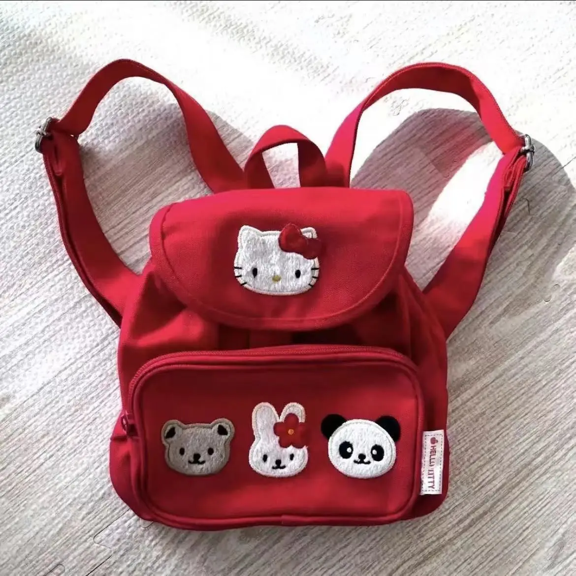 

Anime Hello Kitty Children's Backpack Kawaii Sanrio Girls Cartoon Daypack Cute Student Small Satchel Girl Birthday Gift