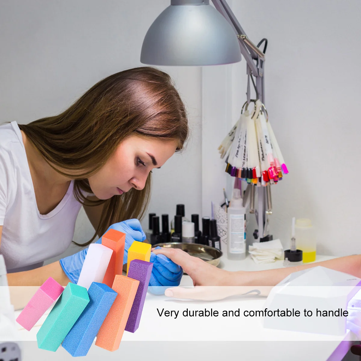 

16Pcs Professional Nail Buffer Block 4-Sided Polishing Sponge File for Natural Nails Extensions Manicure Salon Home Portable