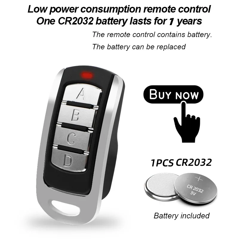 لجهاز التحكم عن بعد TMP MARS UNITECH COMPACT MERCURIB HY-DOM جهاز التحكم عن بعد بمسح تلقائي 433 ميجا هرتز أمر فتح باب المرآب