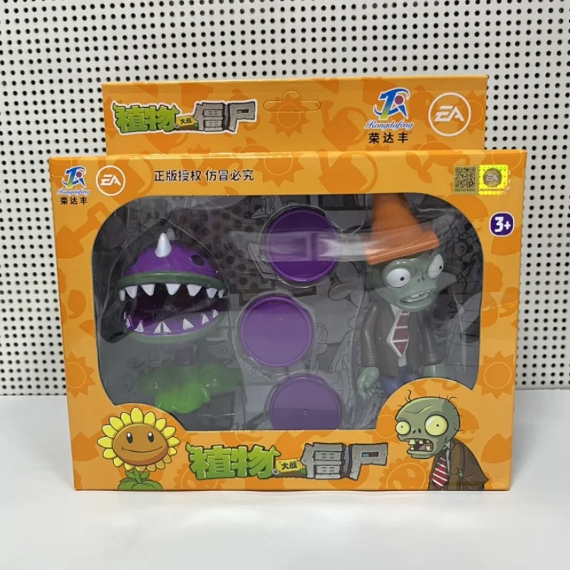 Neues Set 6-Stile Pflanzen vs. Zombies Peashooter Chomper Winter Melone Conehead Zombie Spielzeug Spielfiguren Hartplastik Modell Geschenke